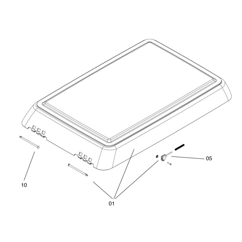 Dometic Midi Heki Style Glasrahmen komplett (Nr. BG3280)