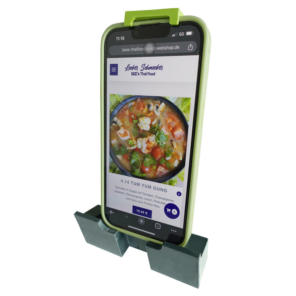 purvario Handy & Tablet-Halter inkl. 2 Aufsätze