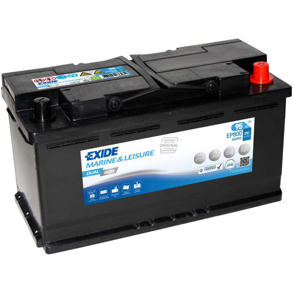 Exide Dual AGM EP 800 - 92 Ah