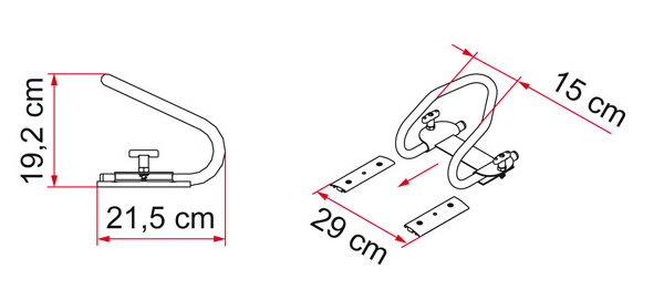 Fiamma CARRY-MOTO Wheel Chock R