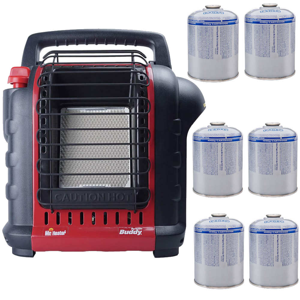 Mr. Heater Kartuschenset - Buddy Heater inkl. 6 Gaskartuschen