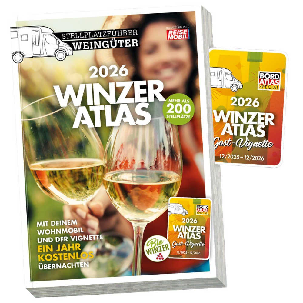 Reisemobil Stellplatzführer Winzeratlas 2026