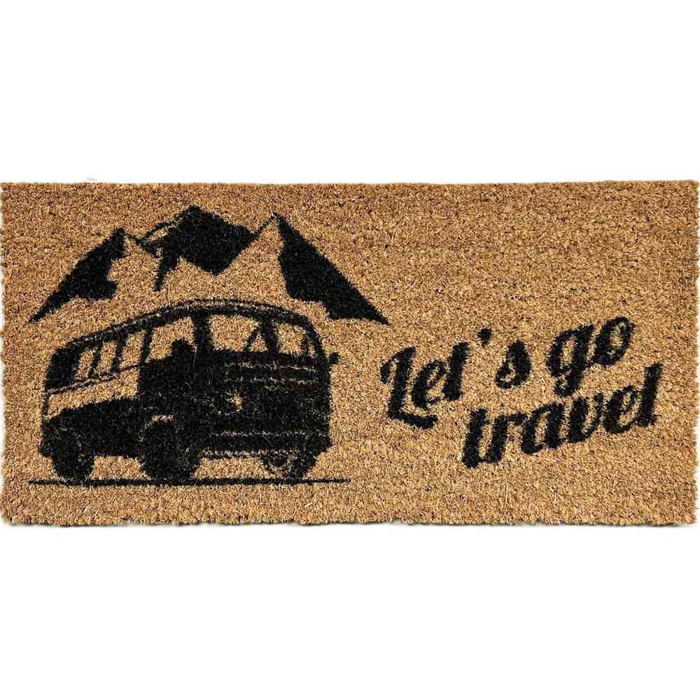 Kokosmatte mit Campingbus-Motiv
