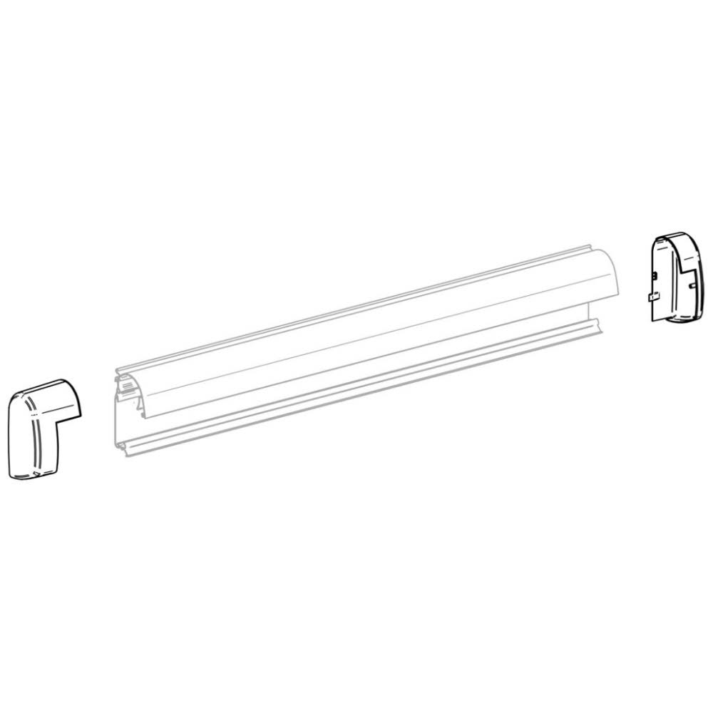 Endkappe Satz links u. rechts, weiß Omnistor 5200  (Nr. 1500603065)