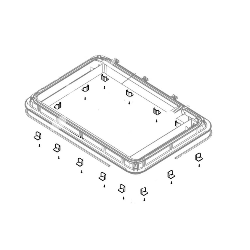 Dometic Montageset für Midi Heki/Midi Heki Style