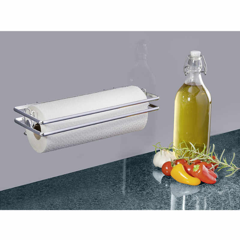 Wenko Küchenrollenhalter Style, silber glänzend
