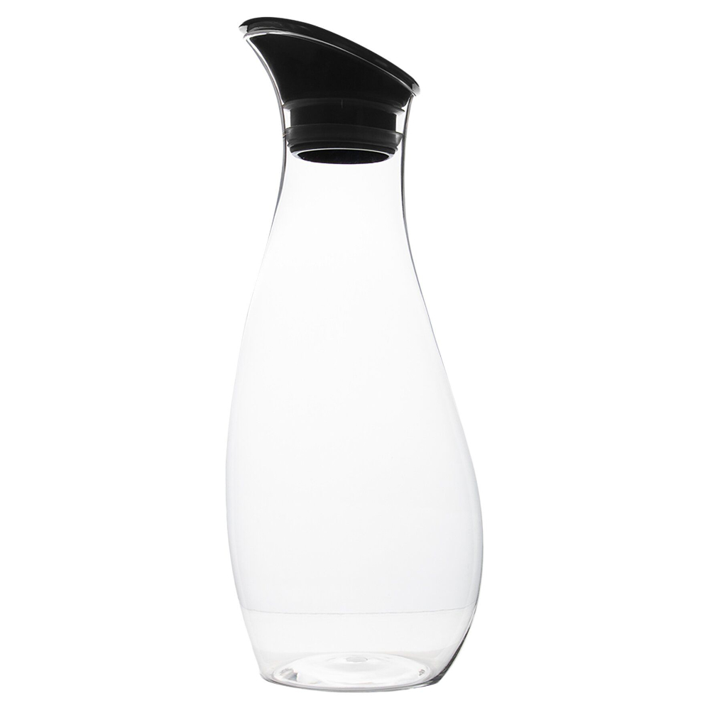 Gimex Karaffe mit Deckel 1 Liter, schwarz