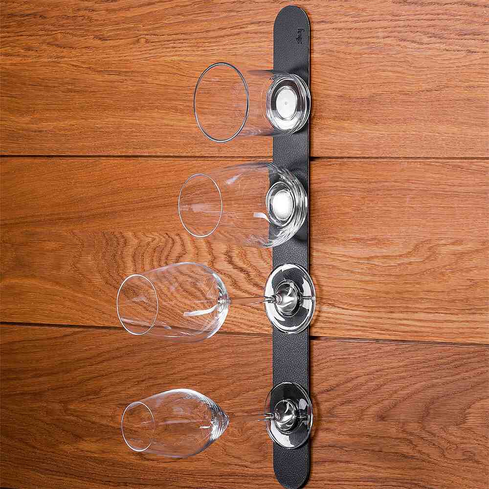 Silwy Metall-Leiste 50 cm Black für Magnetgläser, Pins und Haken