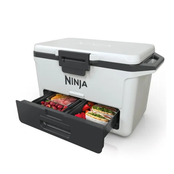 Ninja Kühlbox mit Trockenzone FrostVault 47 L, wolkenweiß (FB151EUWH)