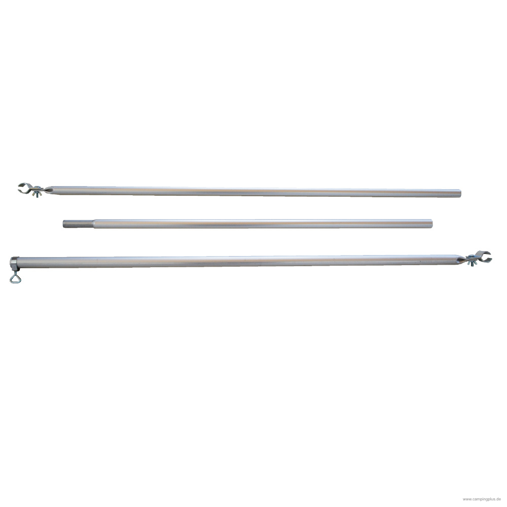 Alu Schellenstange/Verandastange 25 mm, 160-260 cm