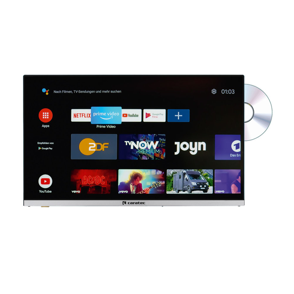 Caratec LED TV Vision Exclusive CAV240X-DB.SB Smart TV Bundle - 24 Zoll   B-Ware