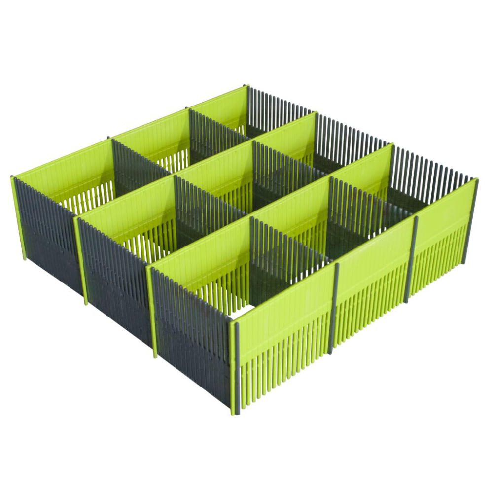 Purvario Stauleiste 100 MAXXI 8-tlg., lime-dunkelgrau