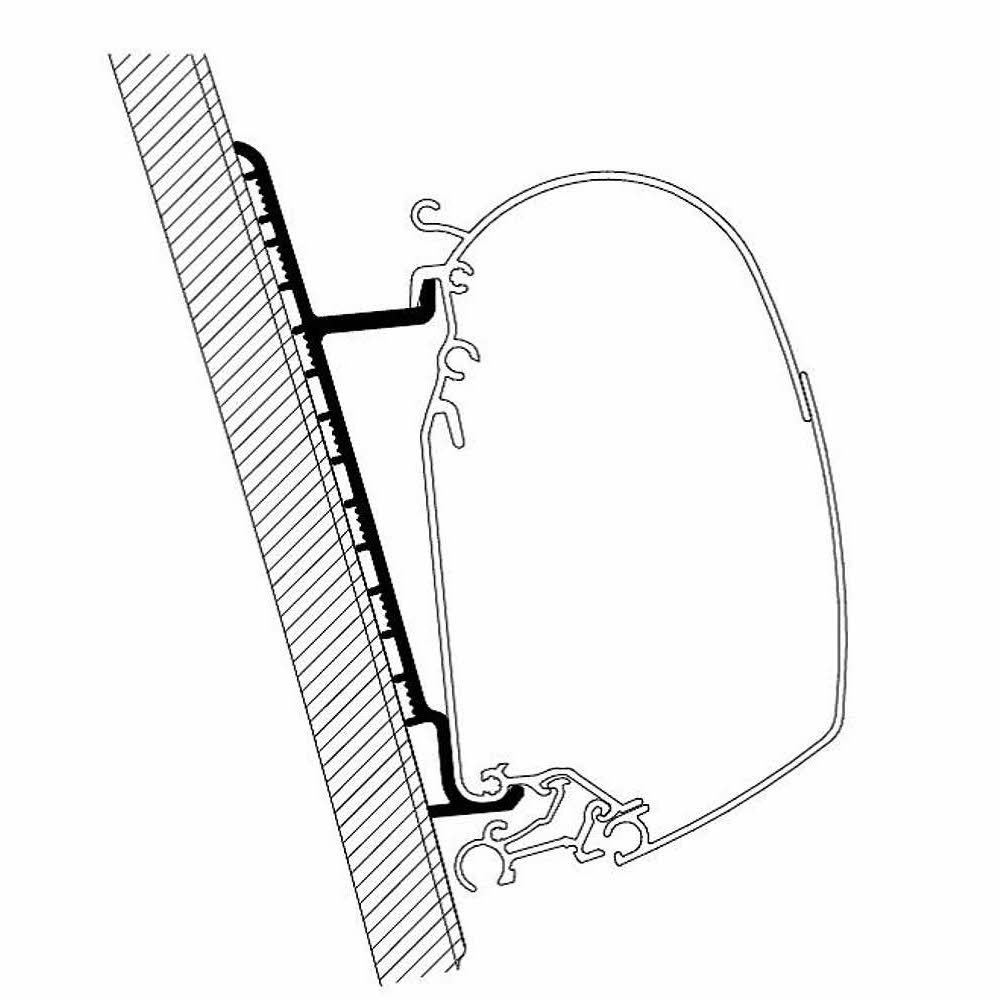 Thule Wandadapter-Set für Fiat Ducato High Roof H3, Omnistor Serie 5