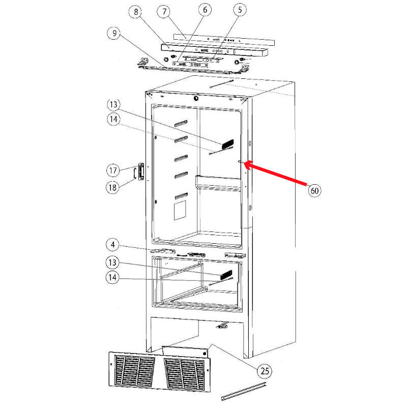 Thetford Türkontaktschalter für T2160/2175 Kompressor (Nr. 692641)