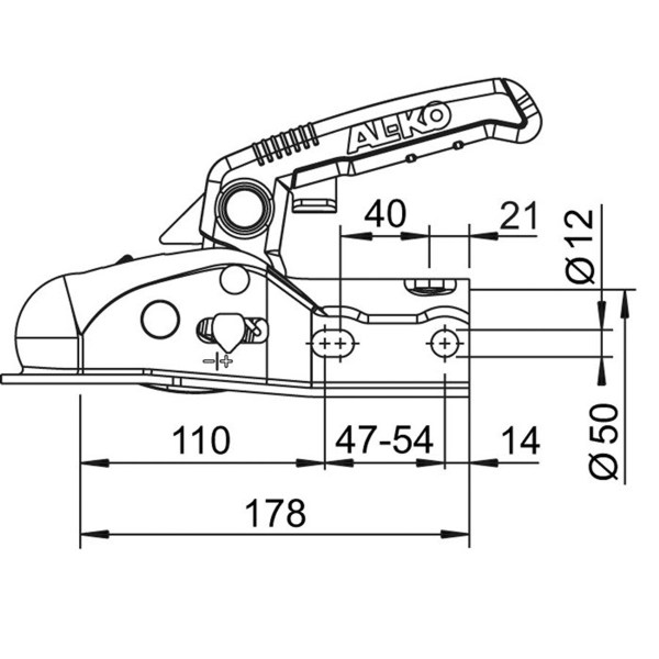 Alko Kugelkupplung AK 270 mit Softdock