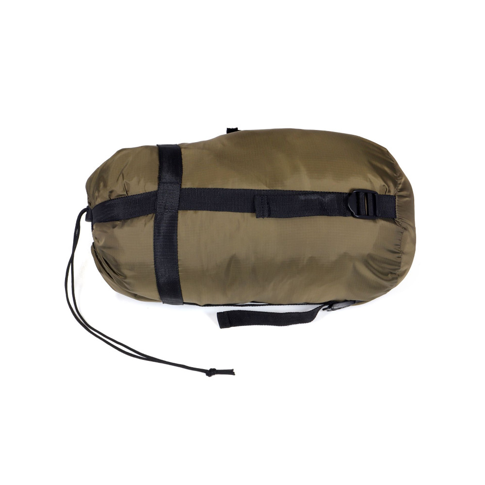 Origin Outdoors Schlafsack Compact Lite Mumienform oliv / schwarz links