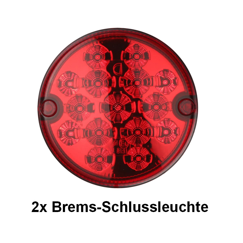 Dimatec LED Heckleuchten Ersatz Kit - 6 Leuchten, Durchmesser 95 mm