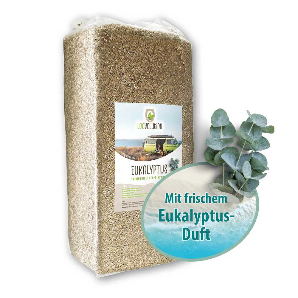 Loovolution Einstreu für Trockentrenntoiletten Eukalyptus 14 kg