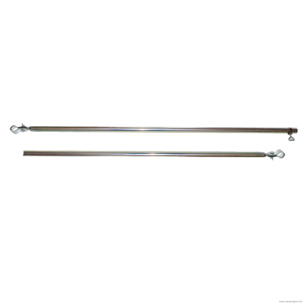 Schellenstange / Verandastange Stahl 32 mm / 120 - 205 cm