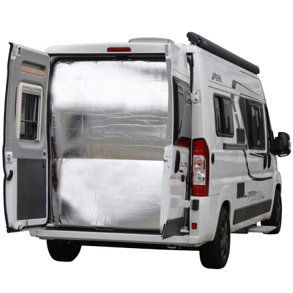 Hindermann Thermovorhang hellgrau Hecktür Fiat Ducato ab 07/2006