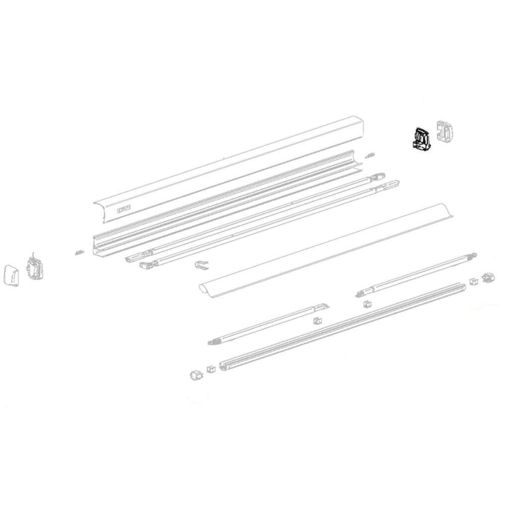 Thule Endplatte rechts für Omnistor 3200 (Nr. 1500603520)