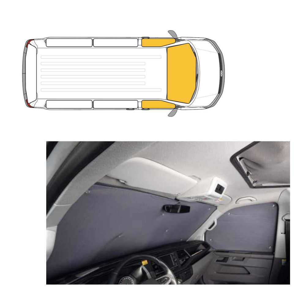 Carbest Thermo-Verdunkelungsmatten Fahrerhaus 3tlg.