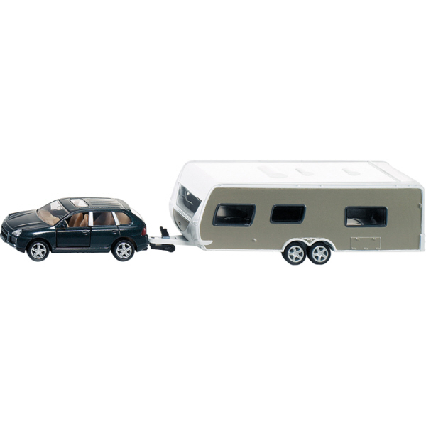 Geländewagen mit Wohnwagen, 22cm