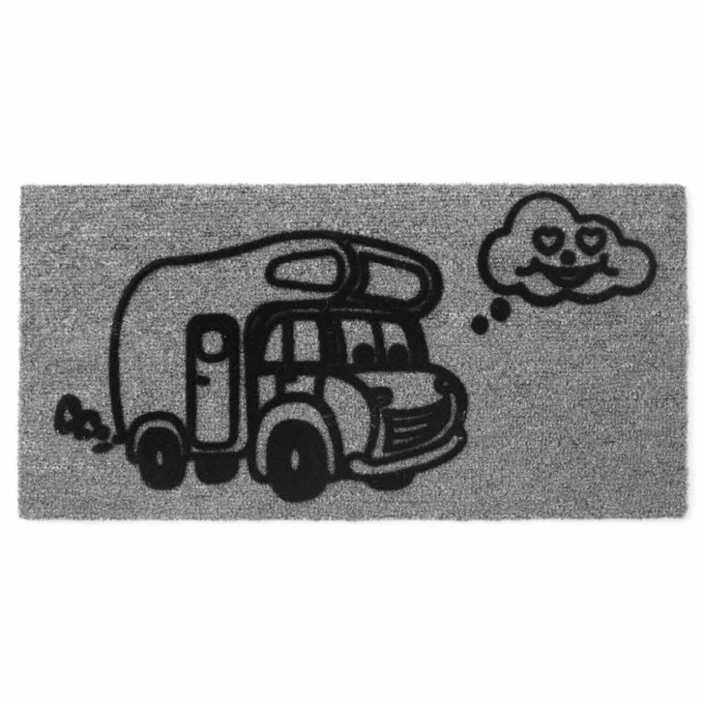 Gunselmann Teppich Derby Flock Motiv Reisemobil 25 x 50 cm