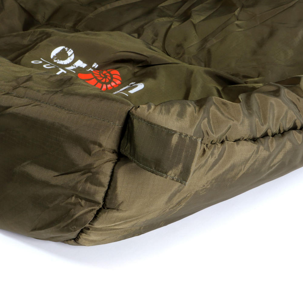 Origin Outdoors Schlafsack Compact Lite Mumienform oliv / schwarz links