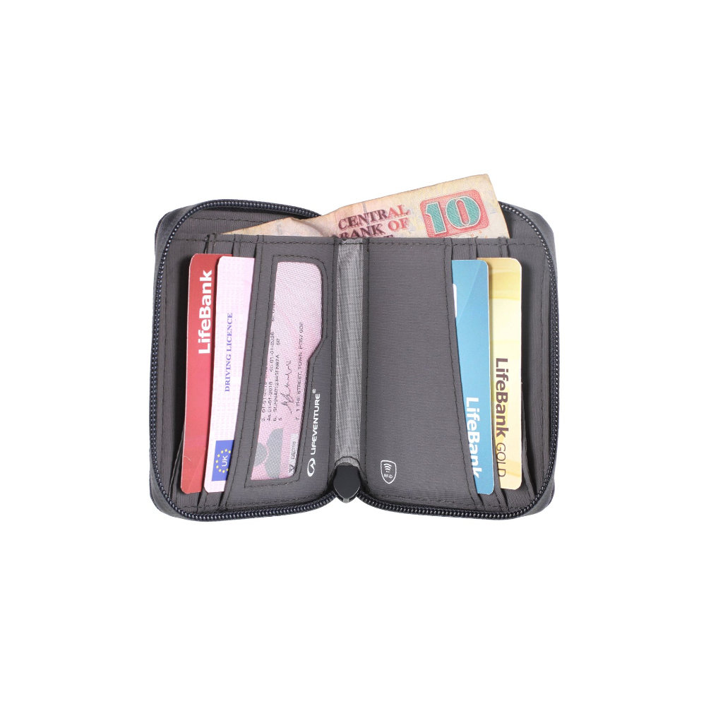 Lifeventure Geldbörse RFID Bi-Fold grau