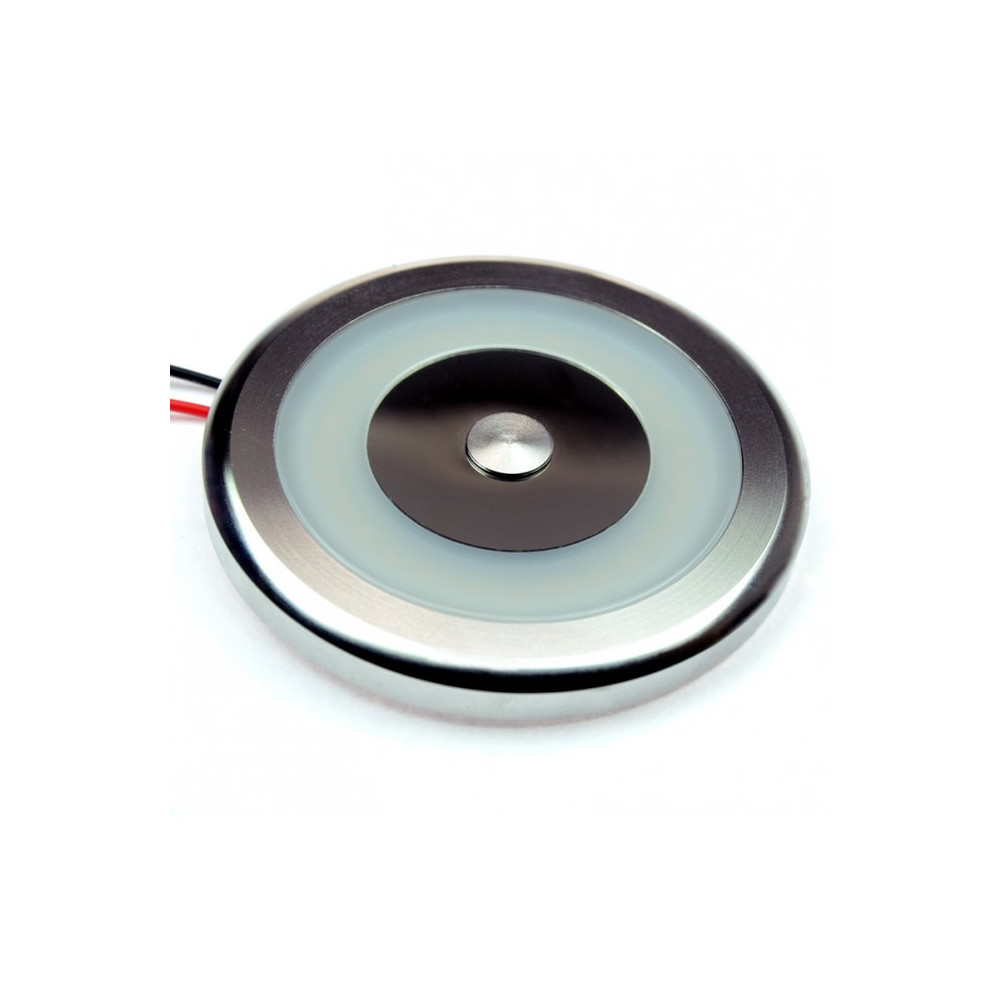 David LED Einbauleuchte mit Touchdimmer, 7 cm, 27 SMD - Edelstahl matt