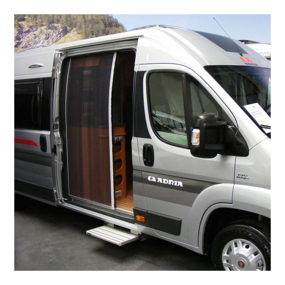 Horrex Plissee Fliegenschutztür Schiebetür Sprinter/Crafter Bj. 04/06-02/18 weiß