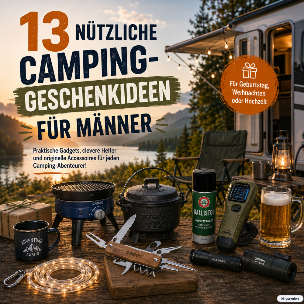13 Camping-Geschenke für Männer – praktische Ideen