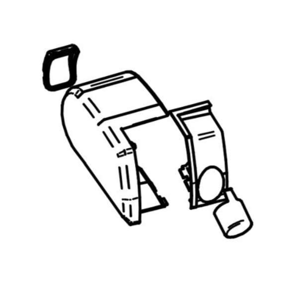 Thule Endkappen-Satz (Motor) bis 10/2021 weiß für Omnistor 9200 (Nr. 1500603373)