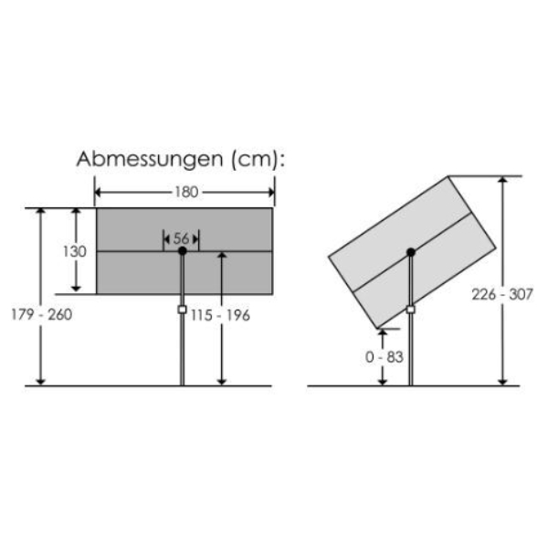 Schneider Schirme Sonnenschirm Avellino 180 x 130