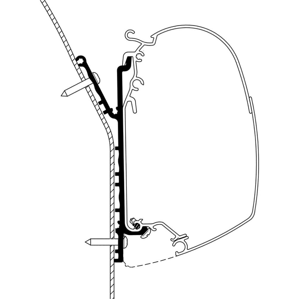 Thule Wandadapter Knaus Deseo 2019, Länge 3,5 m, Serie 5200