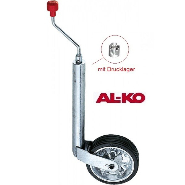AL-KO Stützrad Plus, 200 x 50 mm, Vollgummi/Blechfelge, 180 kg Traglast