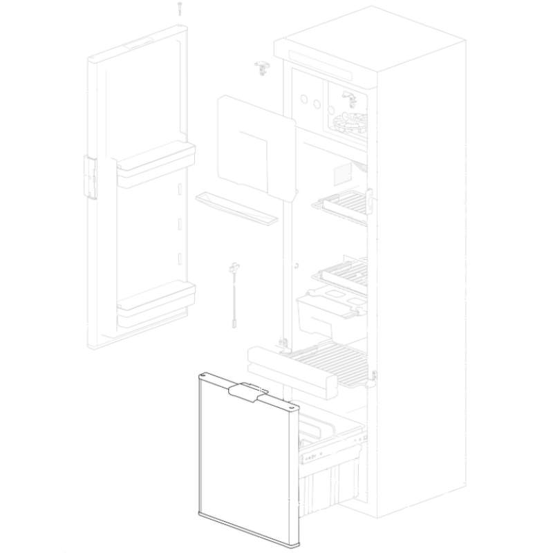 Thetford Schubfach 464 x 412 mm zu Kühlschrank N3141/N4141 (Nr. 69052127R)