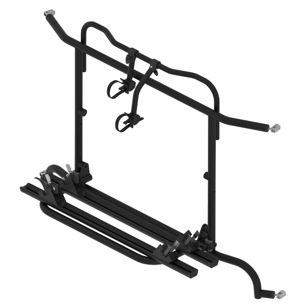 EuroCarry Scharnier-Fahrradträger Renault Master ab 2010, schwarz für 2 Räder