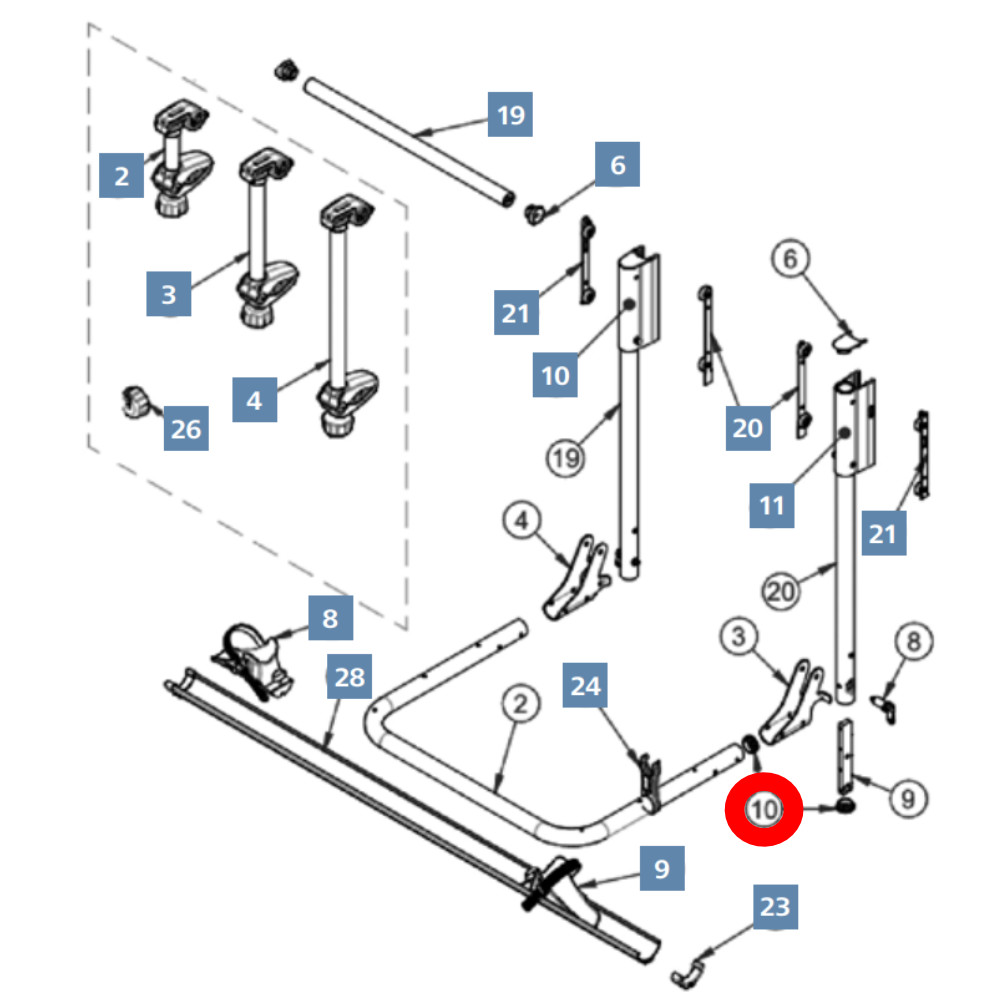BR-Systems gerippter Rundeinsatz Bike lift