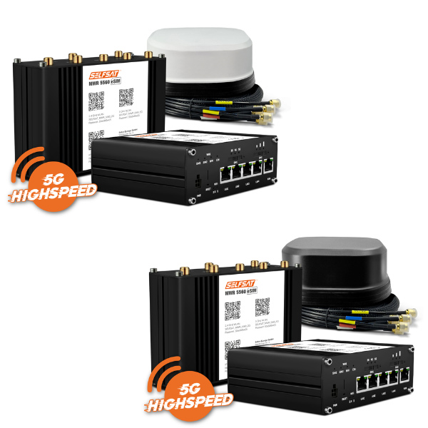 Starlink Wohnmobil-Set Standard 12/24 V incl. SELFSAT MWR 5560