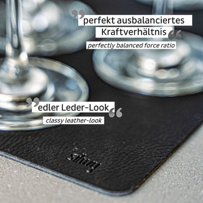 Silwy Metall-Nano-Gel-Matte für Magnetgläser, schwarz