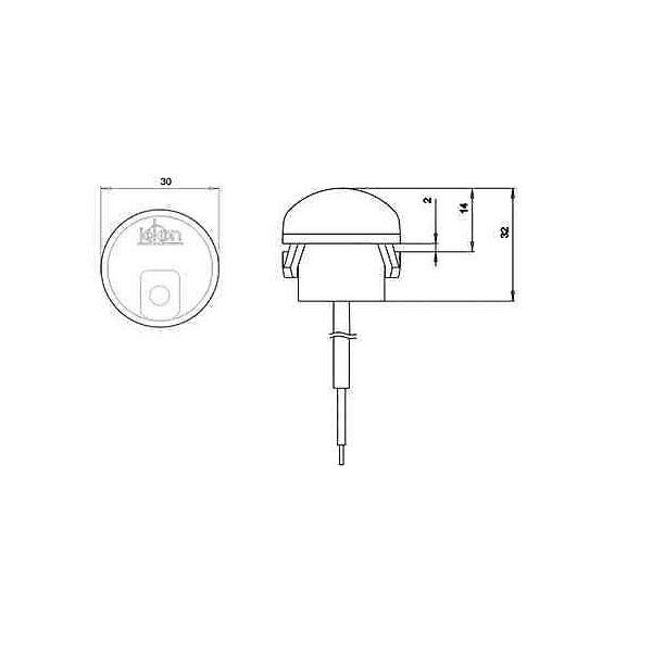 Jokon Begrenzungsleuchte LED PL30 b, weiß