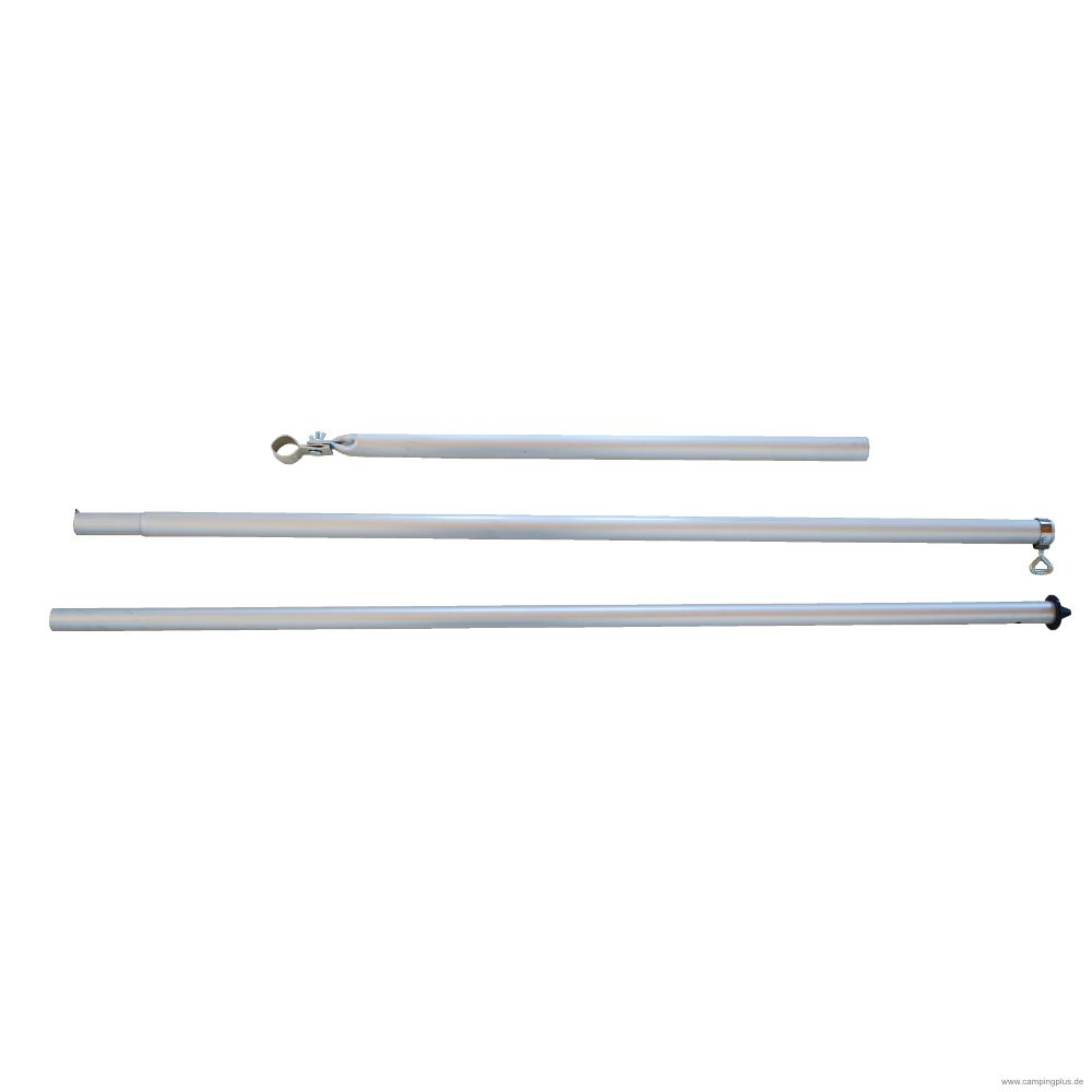 Alu Orkanstütze mit Bodenspitze 170-260 cm, 25 mm