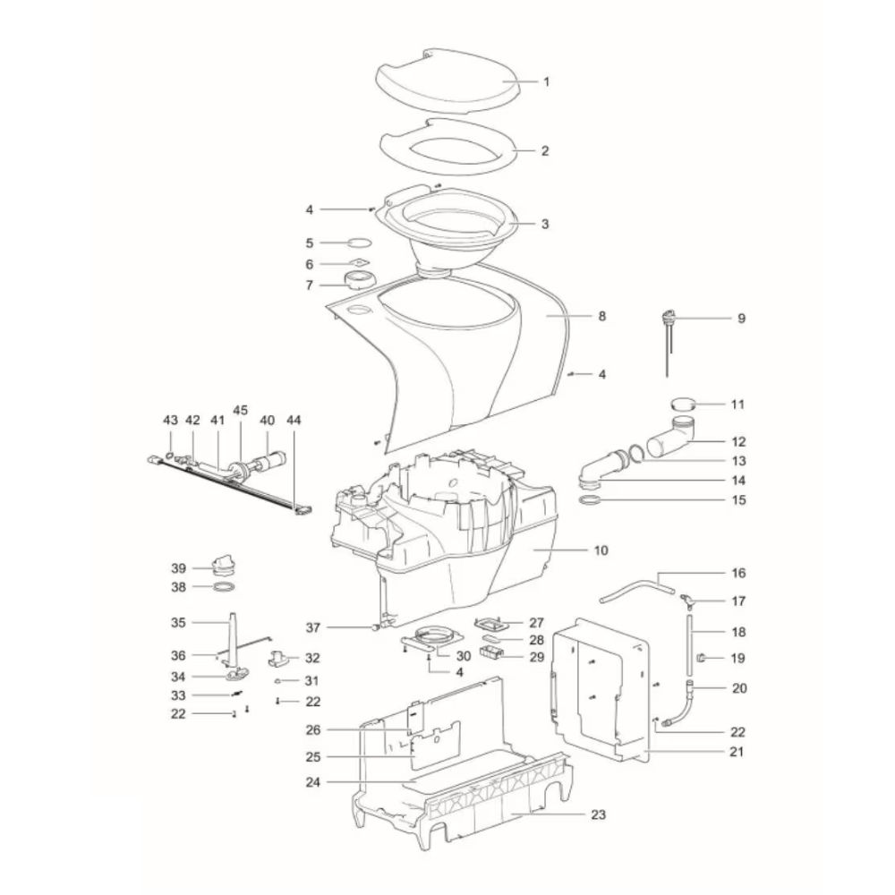Thetford Kabelbaum für Cassettentoilette C502 X-Version (Nr. 90721)