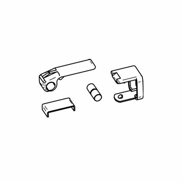 Schnellspannhebel und U-Stück für Stützfüße, 2 Stück (Nr. 1500601150)