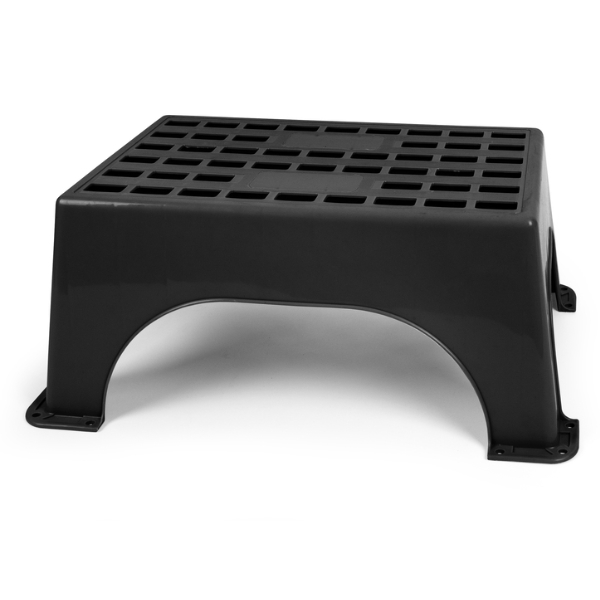 Carbest Trittstufe aus Kunststoff, groß, schwarz