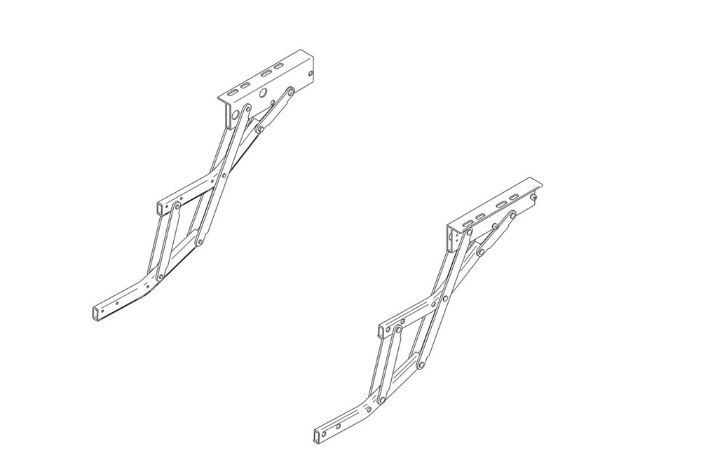 Thule Schere links, Omnistep 12 V double alu (Nr. 1500600418)