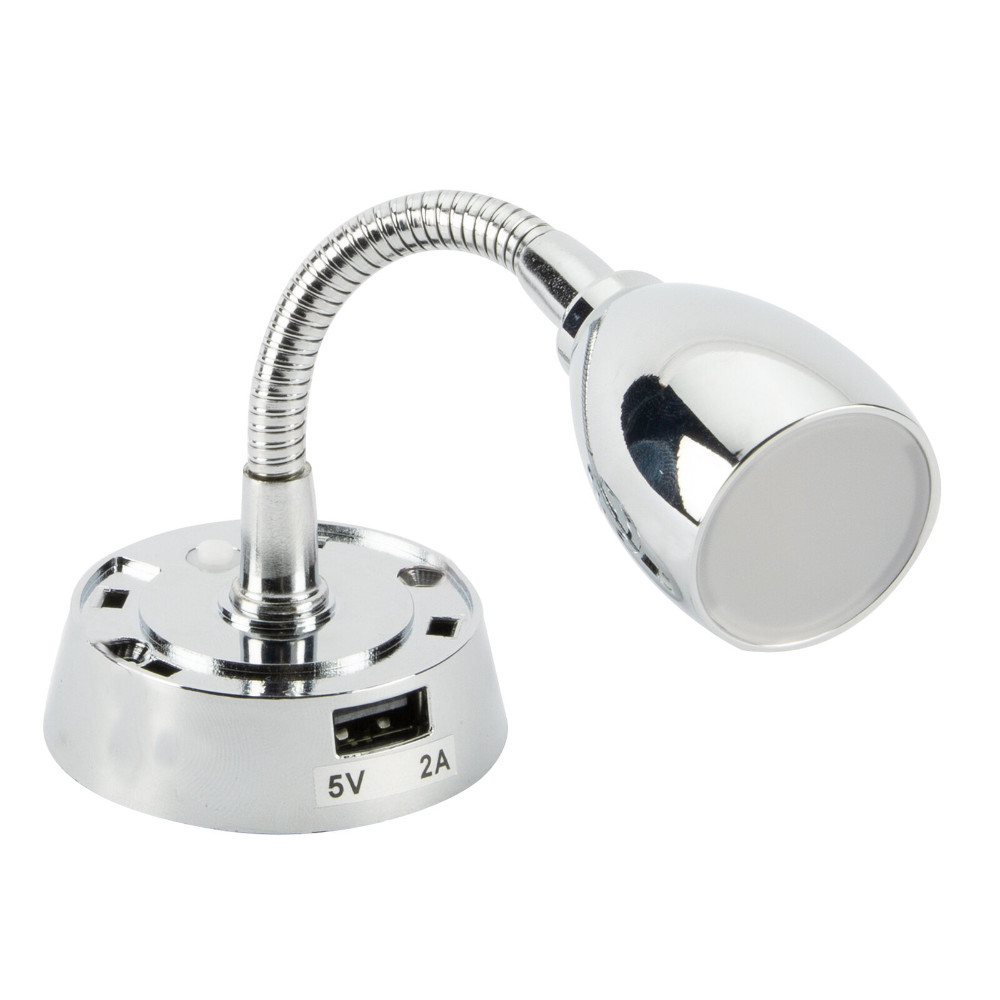 Dimatec Leseleuchte Jolly Flexi USB chrom