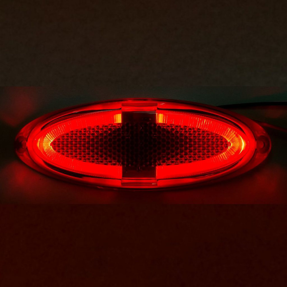 Dimatec LED Markierungsleuchte oval rot